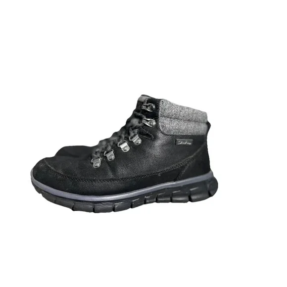 Skechers Synergy Water Repellent Hiker Boots Cool Seeker Black Womens Size 6.5 - Picture 2 of 10